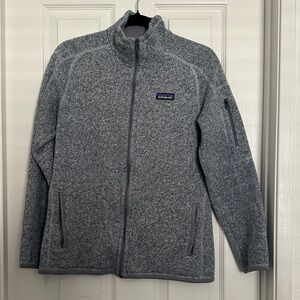 Patagonia Heather Gray Full-Zip Performance Fleece Jacket